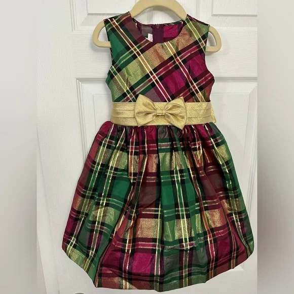 holiday dresses tweens Elegant Satin and Tulle Holiday Dress for Little Girls 452 10 / Red